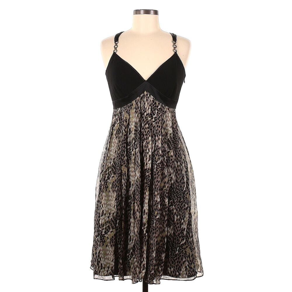 Laundry by Shelli Segal Desgnr Floral Whimsygoth Cottagecore Silk Prom Dress Sz6